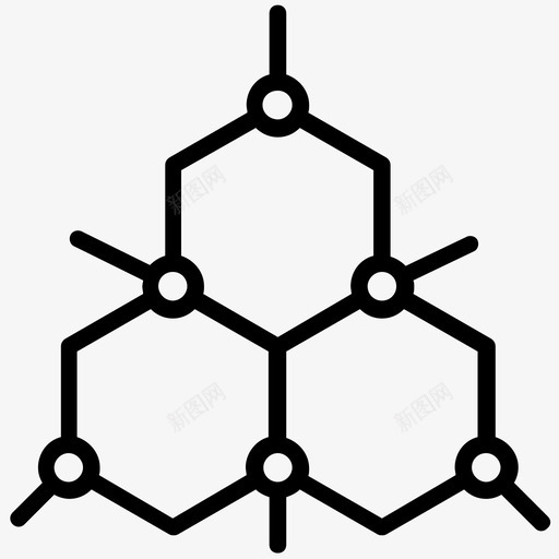 分子结构原子结构原子图标svg_新图网 https://ixintu.com 分子结构 化学式 化学结构 原子 原子结构 未来技术线图标