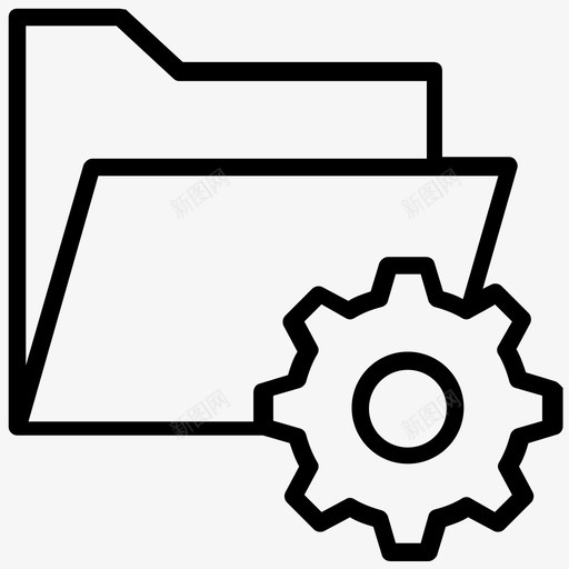 数据处理数据管理文件夹配置图标svg_新图网 https://ixintu.com 工程元素行图标 数据处理 数据管理 文件夹目录 文件夹设置 文件夹配置