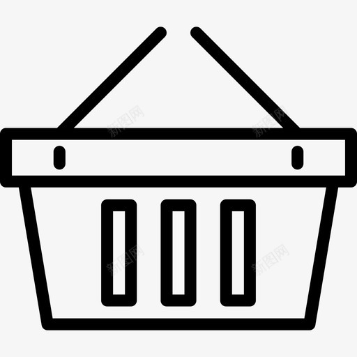 购物篮电子商务39线性图标svg_新图网 https://ixintu.com 电子商务39 线性 购物篮