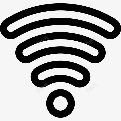 Wifi信号购物中心6线性图标svg_新图网 https://ixintu.com Wifi信号 线性 购物中心6