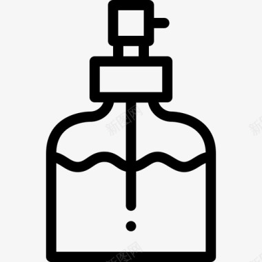 肥皂家庭用品10线性图标图标