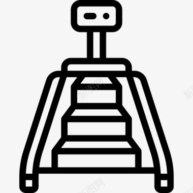 楼梯健身器材16直线图标图标