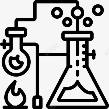 实验室实验制药图标图标