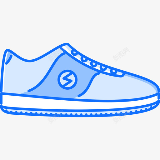 运动鞋衣服48蓝色图标svg_新图网 https://ixintu.com 蓝色 衣服48 运动鞋