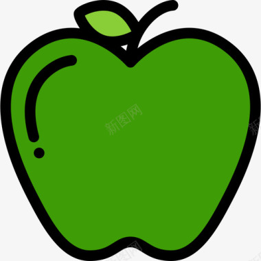 苹果健康食品8正色图标图标