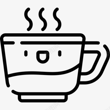 咖啡杯36线形图标图标