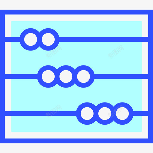 算盘教育51线颜色图标svg_新图网 https://ixintu.com 教育51 算盘 线颜色