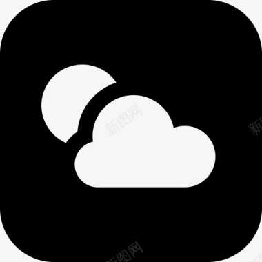 天气苹果logos5填充图标图标