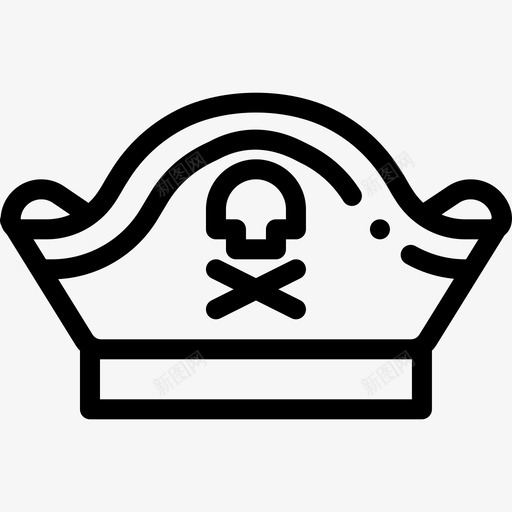 海盗帽海洋生物23直系图标svg_新图网 https://ixintu.com 海洋生物23 海盗帽 直系