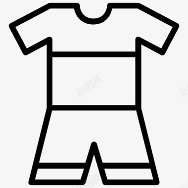 服装球员制服短裤图标图标