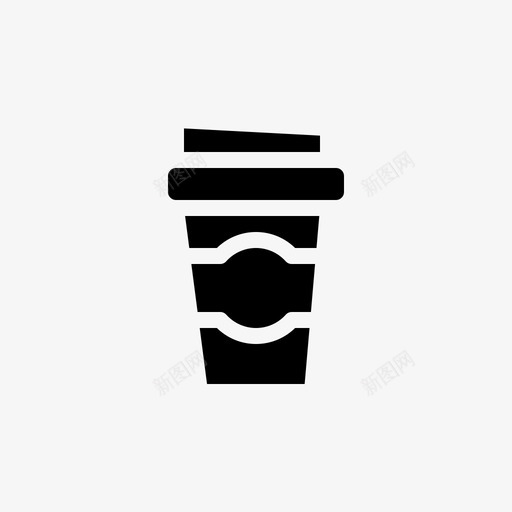 咖啡杯热的马克杯图标svg_新图网 https://ixintu.com 办公用品 咖啡杯 热的 纸张 马克杯