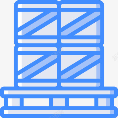 托盘物流15蓝色图标图标