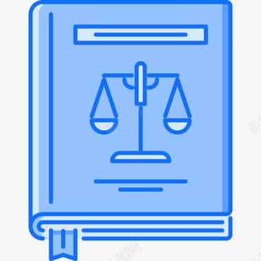 法律书法律7蓝色图标图标