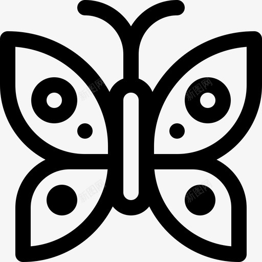 蝴蝶生态学101直线型图标svg_新图网 https://ixintu.com 生态学101 直线型 蝴蝶
