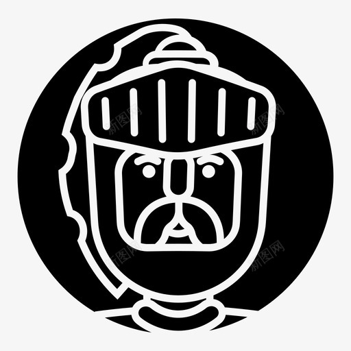骑士盔甲头盔图标svg_新图网 https://ixintu.com 中世纪 头盔 战士 盔甲 骑士