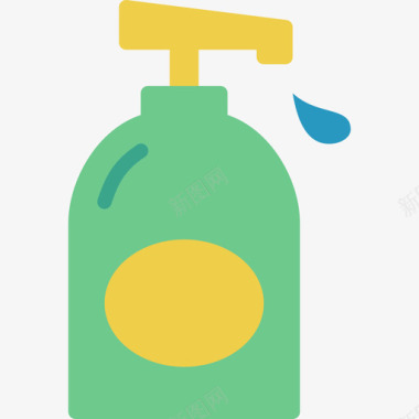 肥皂浴室用品3平的图标图标