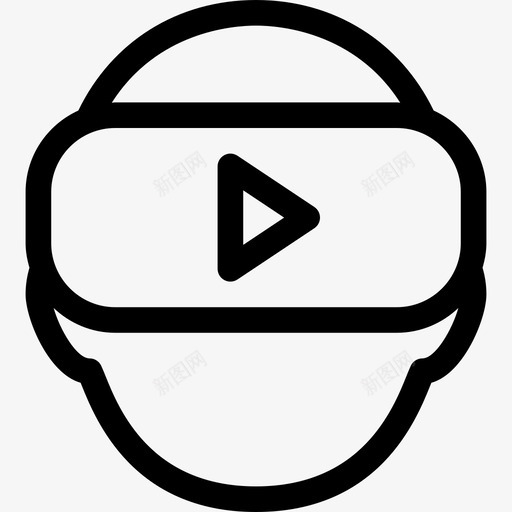 Ar眼镜虚拟现实19线性图标svg_新图网 https://ixintu.com Ar眼镜 线性 虚拟现实19