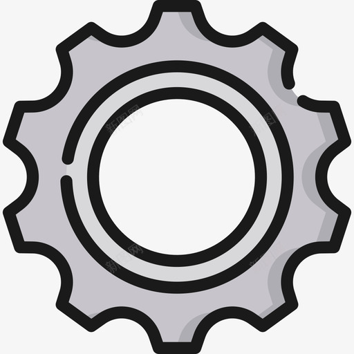 齿轮劳动节2线性颜色图标svg_新图网 https://ixintu.com 劳动节2 线性颜色 齿轮