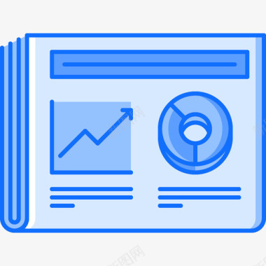 报纸钱33蓝色图标图标