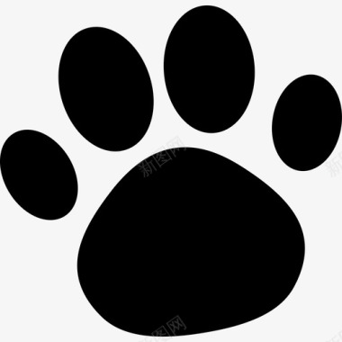 狗足迹动物爪子图标图标