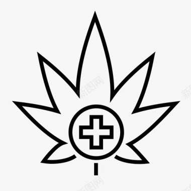 药用大麻治愈大麻图标图标