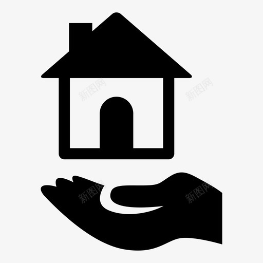 房屋按揭房屋贷款图标svg_新图网 https://ixintu.com 个人金融第1部分 房地产 房屋 房屋按揭 贷款