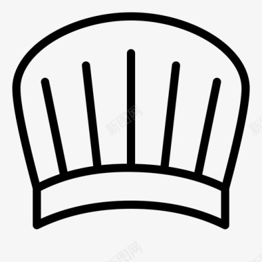 厨师帽配件服装图标图标