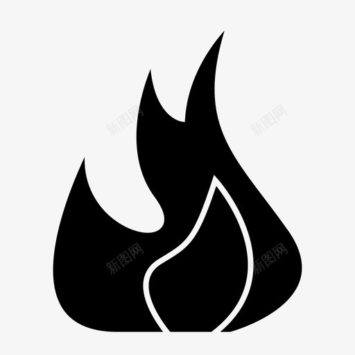 燃烧着火火焰图标svg_新图网 https://ixintu.com 消防员 火焰 燃烧 着火 高温