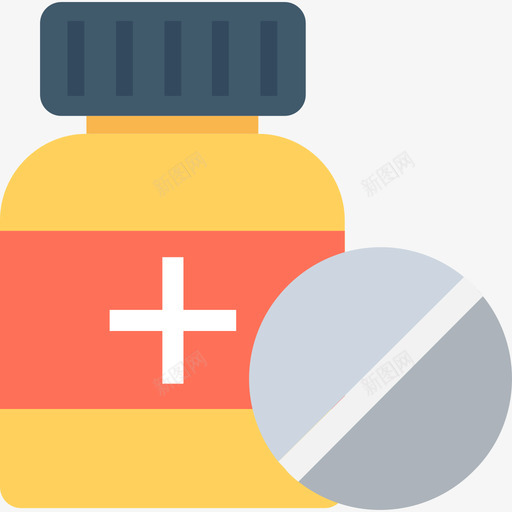 药片医用62片平片图标svg_新图网 https://ixintu.com 医用62片 平片 药片