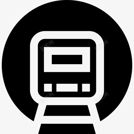 铁路铁路7已填充图标svg_新图网 https://ixintu.com 已填充 铁路 铁路7