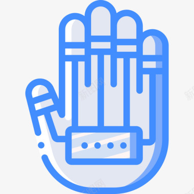 有线手套futuretech2蓝色图标图标