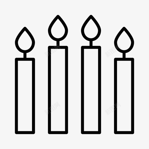蜡烛庆祝活动图标svg_新图网 https://ixintu.com 庆祝 弥撒 活动 聚会 蜡烛