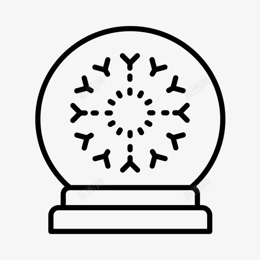 雪球圣诞圣诞快乐图标svg_新图网 https://ixintu.com 圣诞 圣诞快乐 圣诞装饰 雪球 雪穹顶