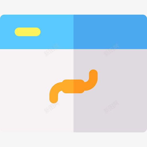 蠕虫网络犯罪9扁平图标svg_新图网 https://ixintu.com 扁平 网络犯罪9 蠕虫