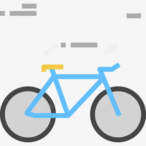 自行车物流10扁平图标svg_新图网 https://ixintu.com 扁平 物流10 自行车