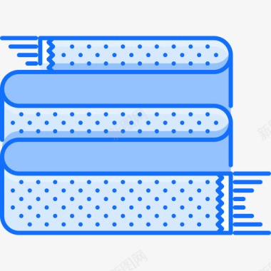 围巾衣服48蓝色图标图标