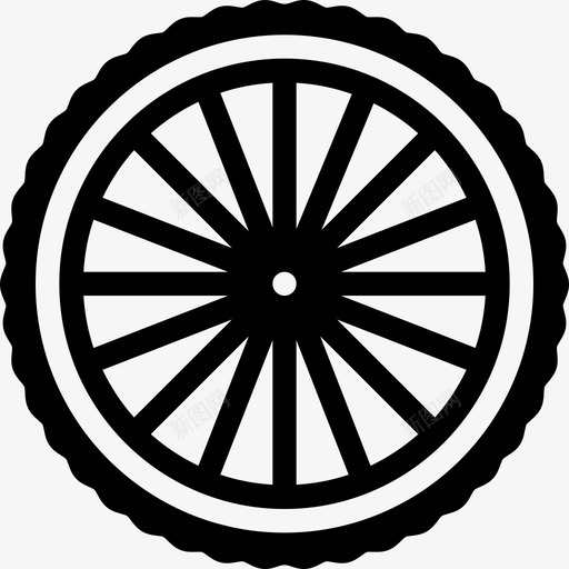 车轮自行车部件3线性图标svg_新图网 https://ixintu.com 线性 自行车部件3 车轮