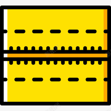 道路城市景观4黄色图标图标