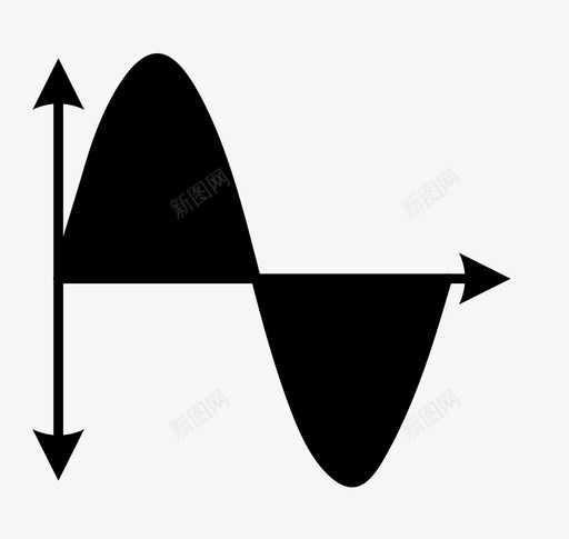 正弦波信号图标svg_新图网 https://ixintu.com 正弦波信号