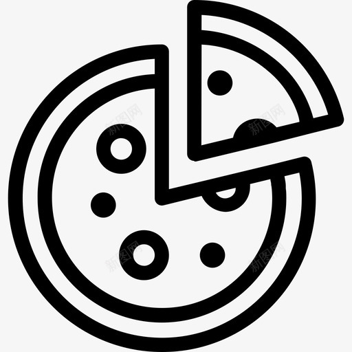 披萨披萨2直系图标svg_新图网 https://ixintu.com 披萨 披萨2 直系