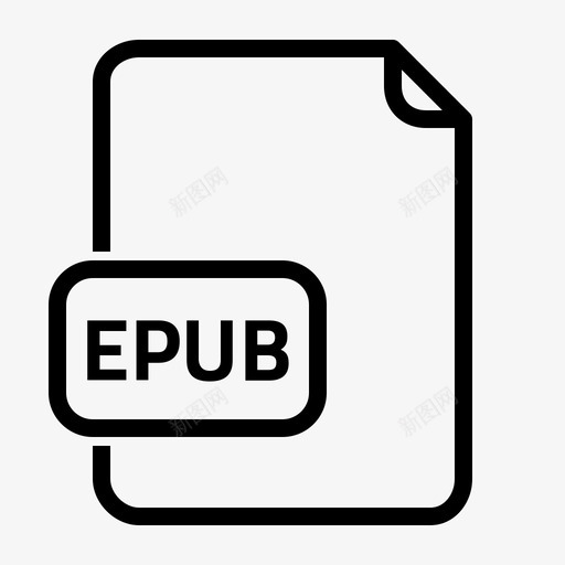 epub文档文件图标svg_新图网 https://ixintu.com epub 文件 文档 格式