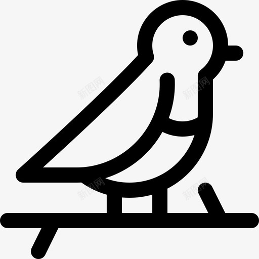 小鸟圣诞85直系图标svg_新图网 https://ixintu.com 圣诞85 小鸟 直系