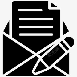 信封式消息框创建消息撰写消息信件信封图标高清图片