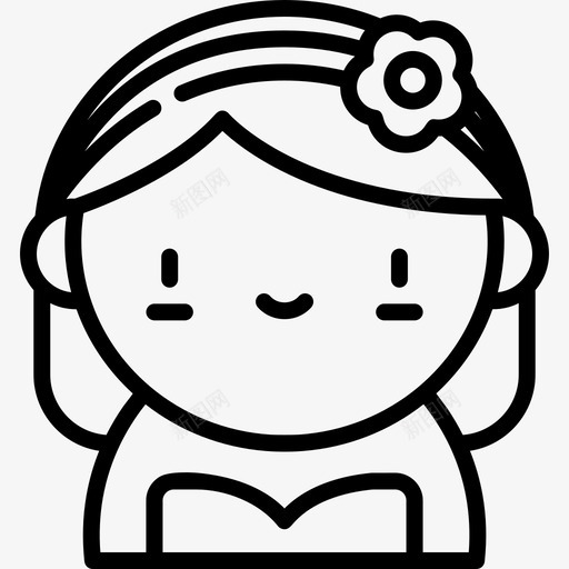 新娘婚礼71直系图标svg_新图网 https://ixintu.com 婚礼71 新娘 直系