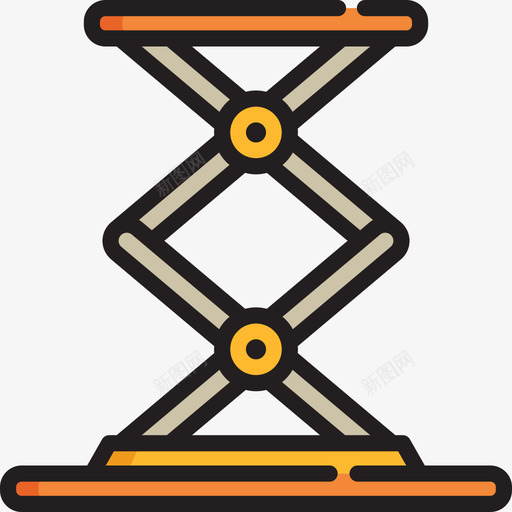 升降机工业过程2线性颜色图标svg_新图网 https://ixintu.com 升降机 工业过程2 线性颜色