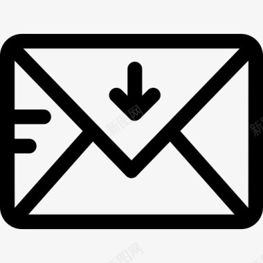 邮件商务45直邮图标图标