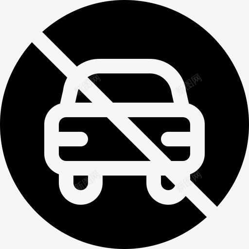 禁止停车信号灯和禁令2已满图标svg_新图网 https://ixintu.com 信号灯和禁令2 已满 禁止停车