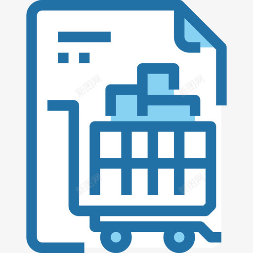 购物清单购物和电子商务3蓝色图标svg_新图网 https://ixintu.com 蓝色 购物和电子商务3 购物清单
