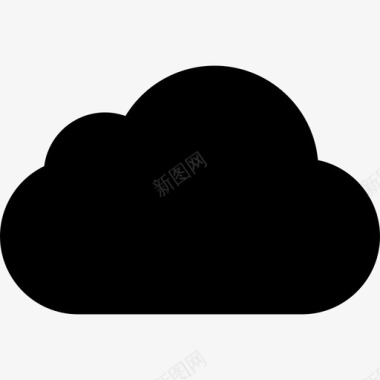 Icloud云存储徽标2填充图标图标