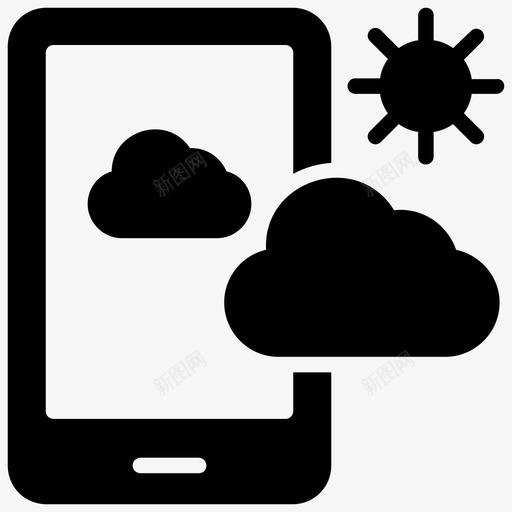 移动云云通信云计算图标svg_新图网 https://ixintu.com 云网络 云计算 云通信 智能手机云 未来技术字形图标 移动云